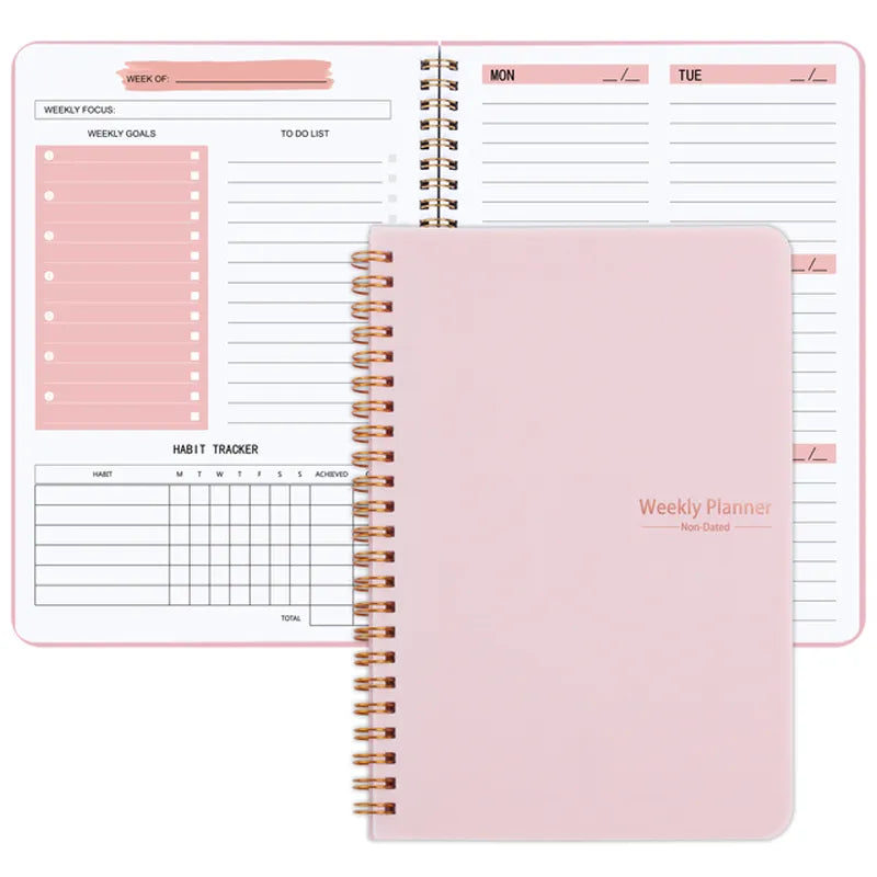 2024 Weekly Planner Agenda A5 Notebook Planner Pouch 52 Weeks Planner