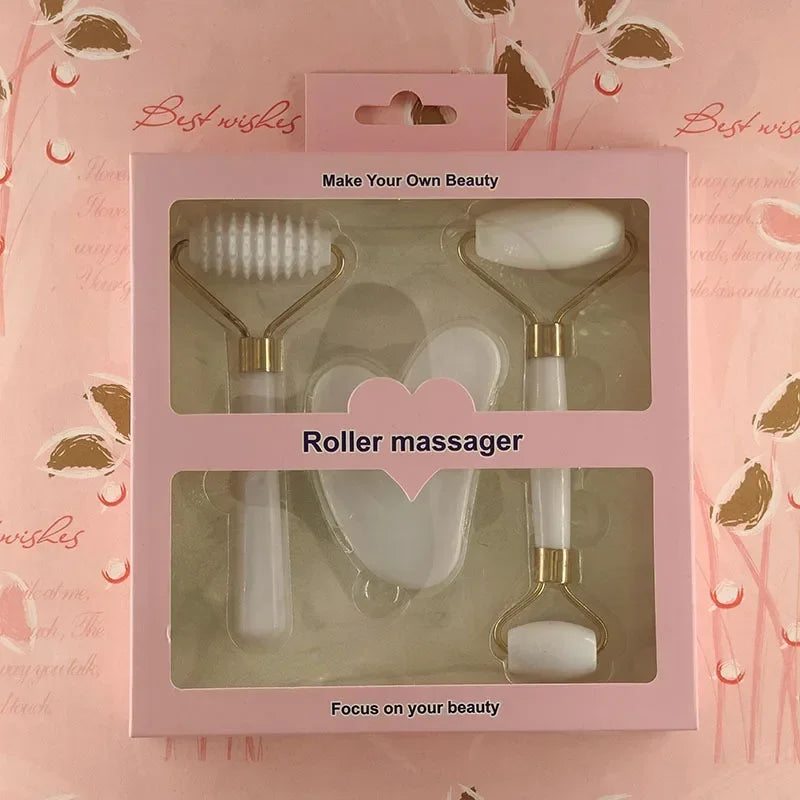 Resin Facial Massager Roller Face Body Neck Eyes Guasha Scraping Board Anti-Wrinkle Beauty Skin Care Tools Cellulite Massage