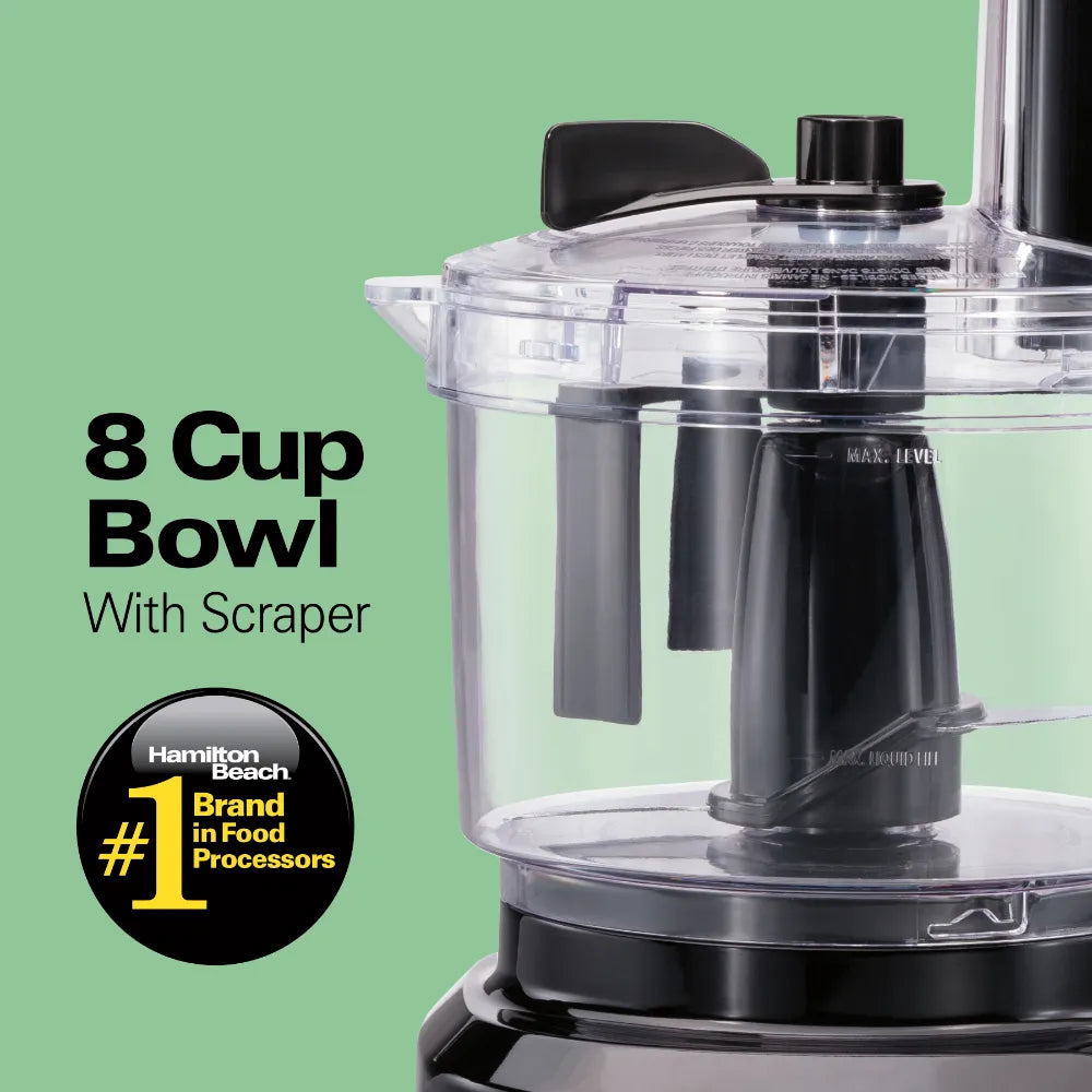 Bowl Scraper 8 Cup Food Processor, Chopper