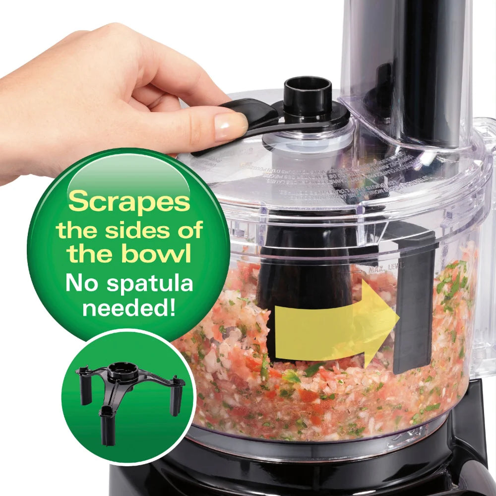 Bowl Scraper 8 Cup Food Processor, Chopper