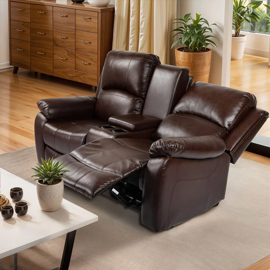 PU Leather Recliner Sofa Love Seat