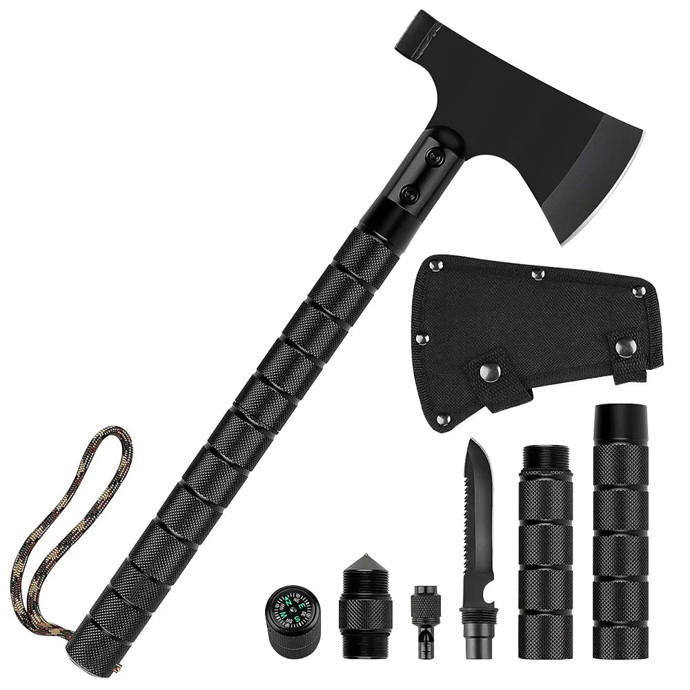 Multi-function Survival Axe, Portable Foldable Tactical Tomahawk