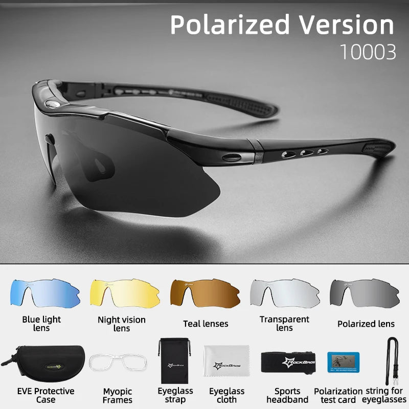 ROCKBROS Polarized Cycling Sunglasses, Outdoor Sports Sunglasses