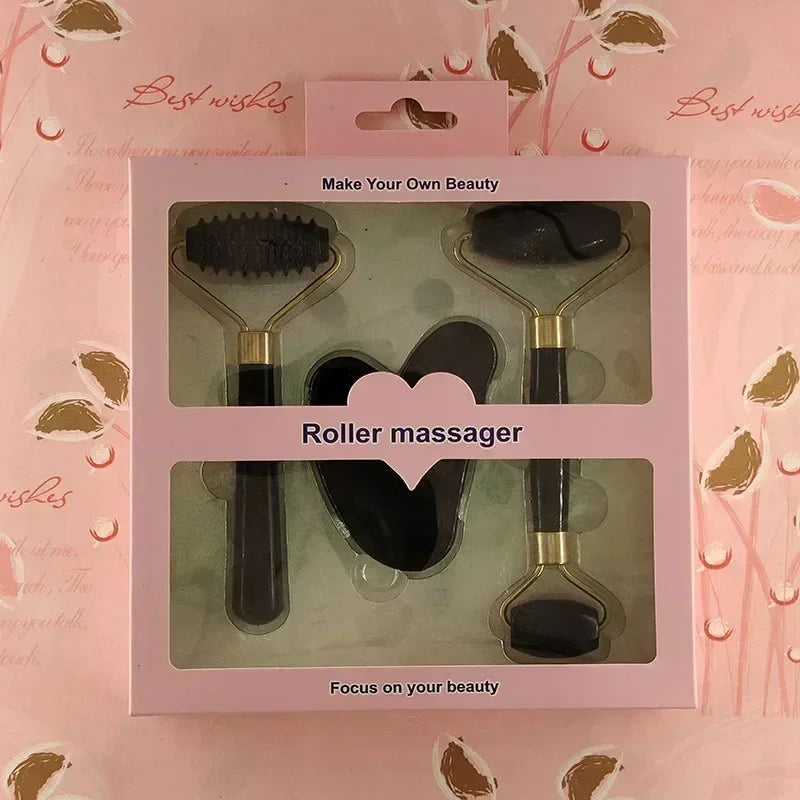 Resin Facial Massager Roller Face Body Neck Eyes Guasha Scraping Board Anti-Wrinkle Beauty Skin Care Tools Cellulite Massage