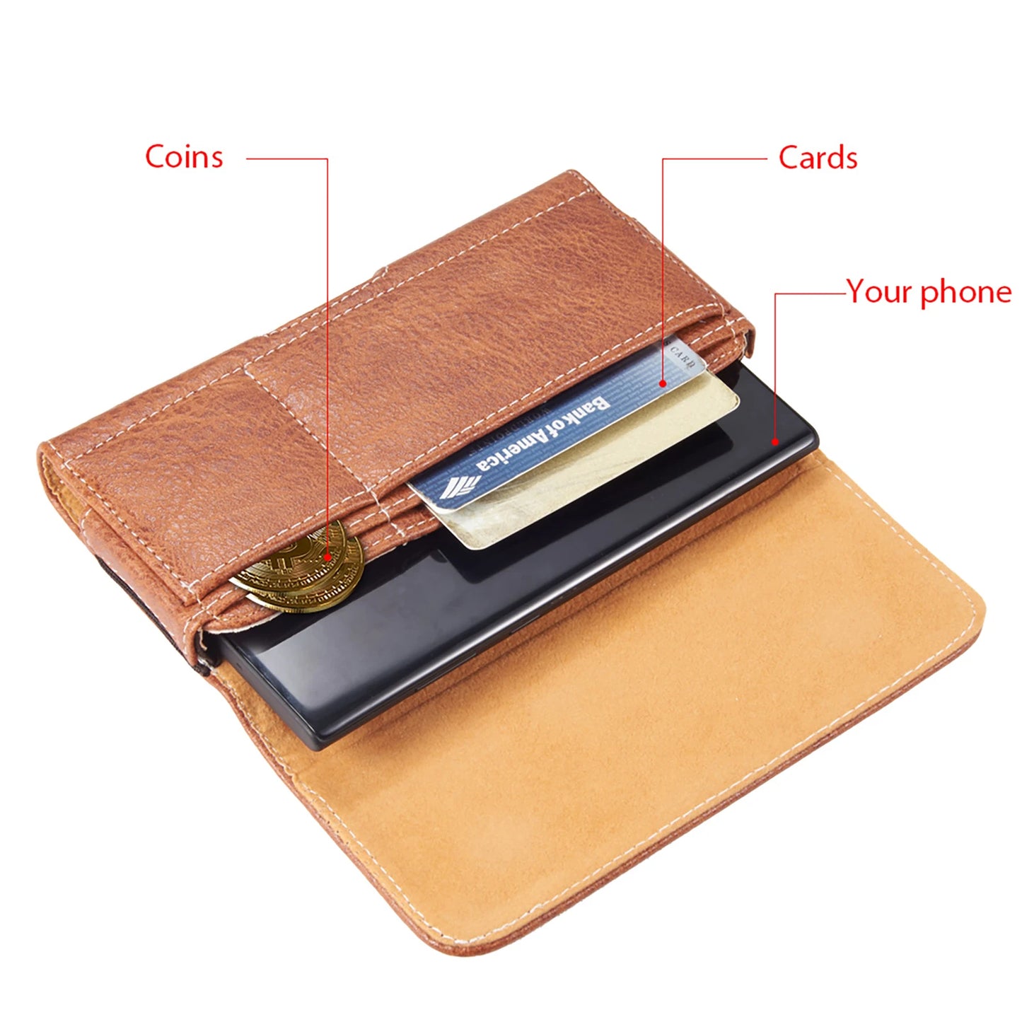 Universal wallet cellphone case