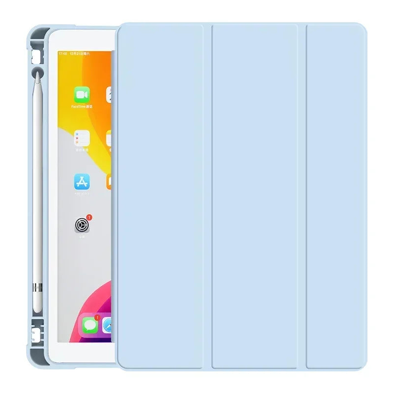 For iPad 10.2 9/8/7/6/ 10th Generation case Pro 11 2021 2018 9.7 10 5 Smart Cover with Pencil Holder Mini 4 2020 Air 5 10.9 2022