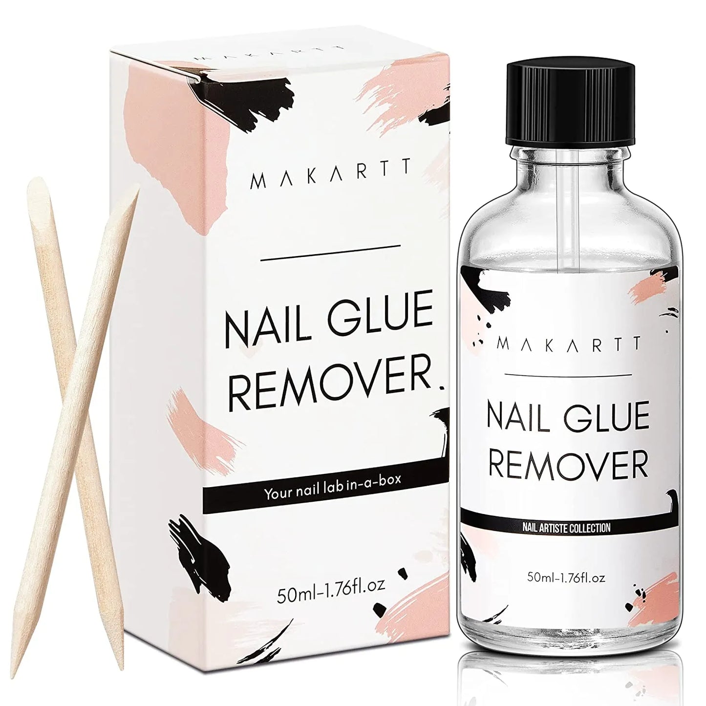 Makartt Nail Glue Remover for Acrylic Nails Press on Nails, 50ML Debonder, Nail Tips Fake Nail Adhessive Remover without Acetone